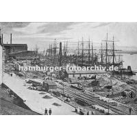 769_0954044 Historisches Bild vom Hafenkai des Altonaer Fischereihafen | 